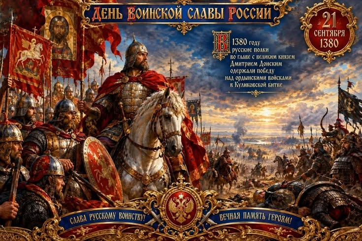 21 сентября - День воинской славы России: Куликовская битва.